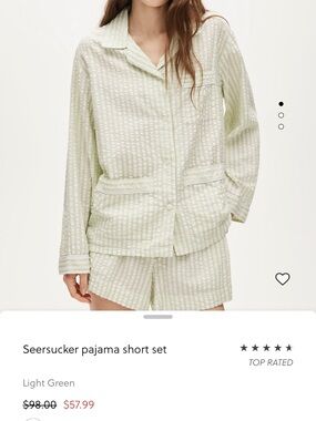 J. Crew Seersucker Pajama Short Set